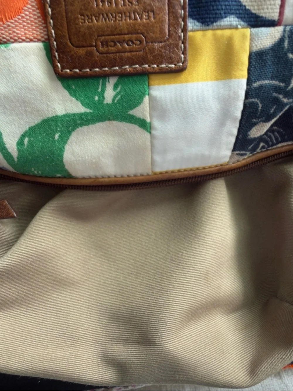 Coach Vintage Multicolor Patchwork Micro Purse